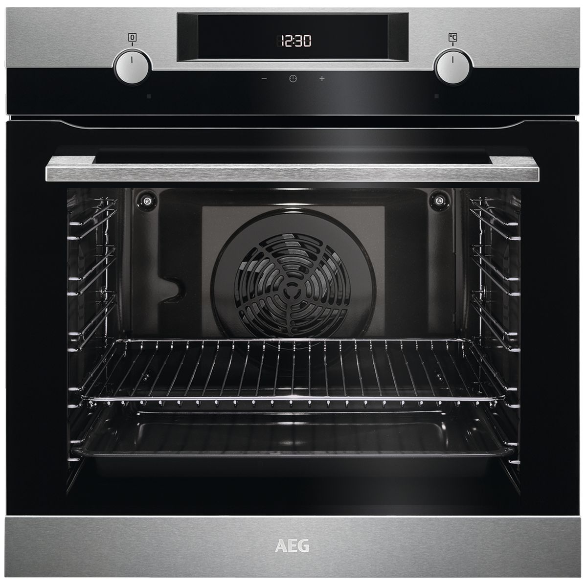 AEG 60cm 6000 Series built-in single oven with 77L capacity